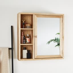 AltOrganisers Merlin Rattan Cane Mirror Cabinet0 AltOrganisers Merlin Rattan Cane Mirror Cabinet0