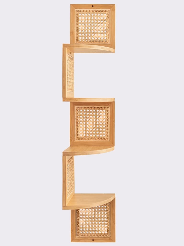 AltOrganisers Pippa 4-Tier Corner Floating Shelf AltOrganisers Pippa 4-Tier Corner Floating Shelf