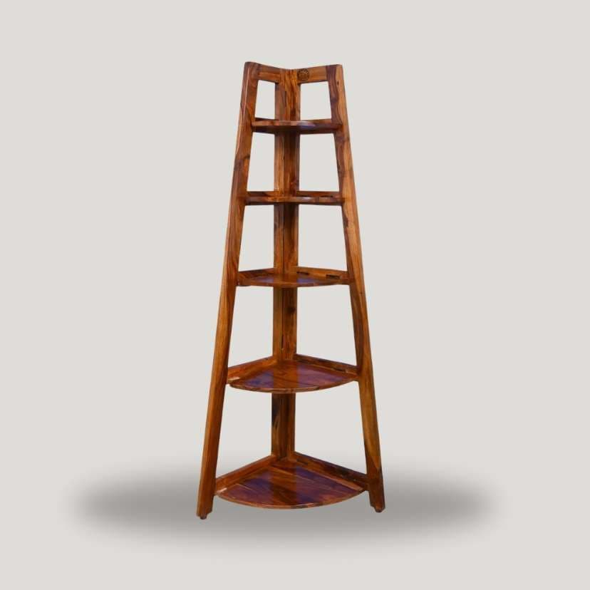 Urbanfry Urvi Sheesham Corner Shelf Urbanfry Urvi Sheesham Corner Shelf