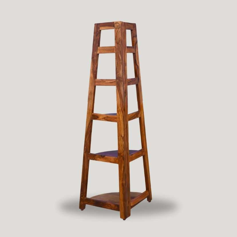 Urbanfry Urvi Sheesham Corner Shelf Urbanfry Urvi Sheesham Corner Shelf