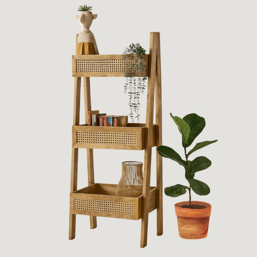 Urbanfry Homes Camille Cane Shelf Urbanfry Homes Camille Cane Shelf