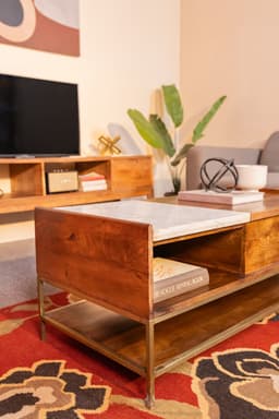 Urbanfry Homes Lift Top Solid Wood Coffee Table with Marble Top5 Urbanfry Homes Lift Top Solid Wood Coffee Table with Marble Top5