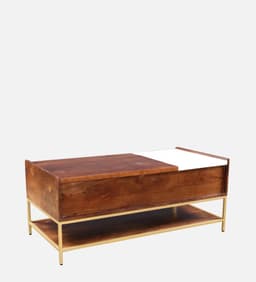 Urbanfry Homes Lift Top Solid Wood Coffee Table with Marble Top7 Urbanfry Homes Lift Top Solid Wood Coffee Table with Marble Top7