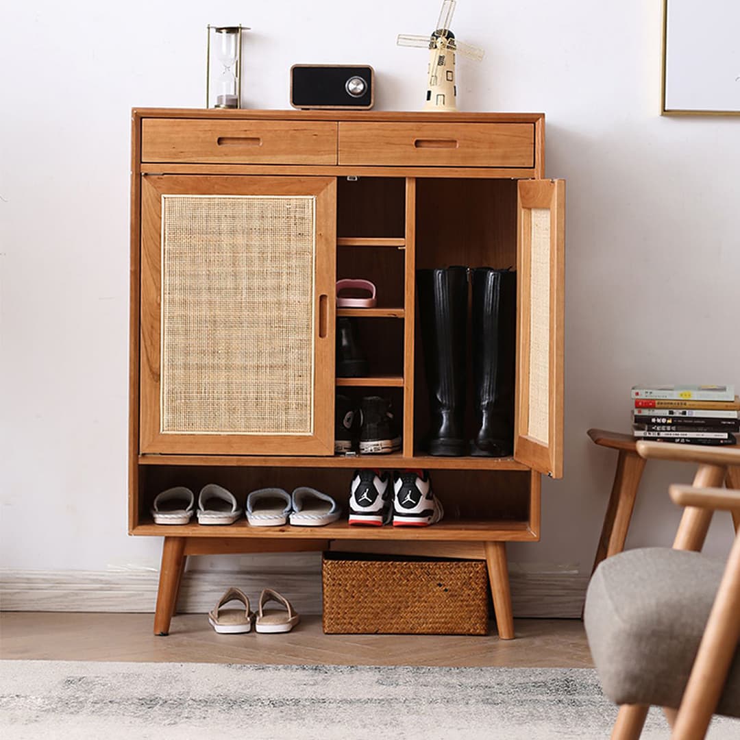 Urbanfry Homes Maylin Cane Shoe Cabinet Urbanfry Homes Maylin Cane Shoe Cabinet