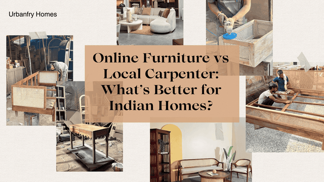 Online Furniture vs Local Carpenter: What’s Better for Indian Homes? Online Furniture vs Local Carpenter: What’s Better for Indian Homes?