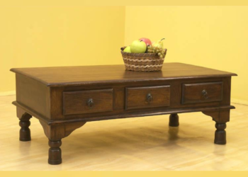 Urbanfry Curie Centre Table With 3 Drawer
