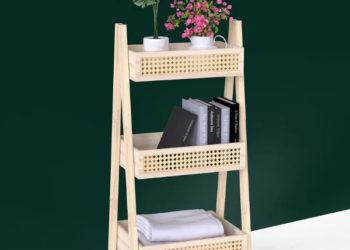 Urbanfry Homes Mini-Camille Cane Shelf- Rattan Collection