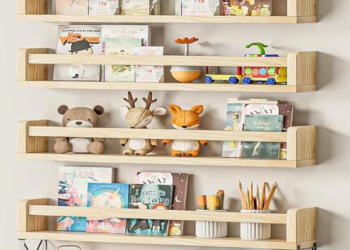 Urbanfry Homes  Qins Floating Kids Book Shelves Set of 4